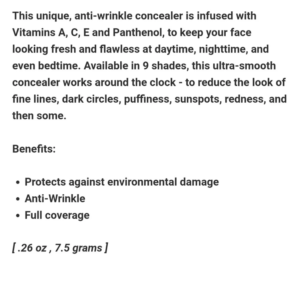 🆕 Time Balm Concealer AFTER DARK